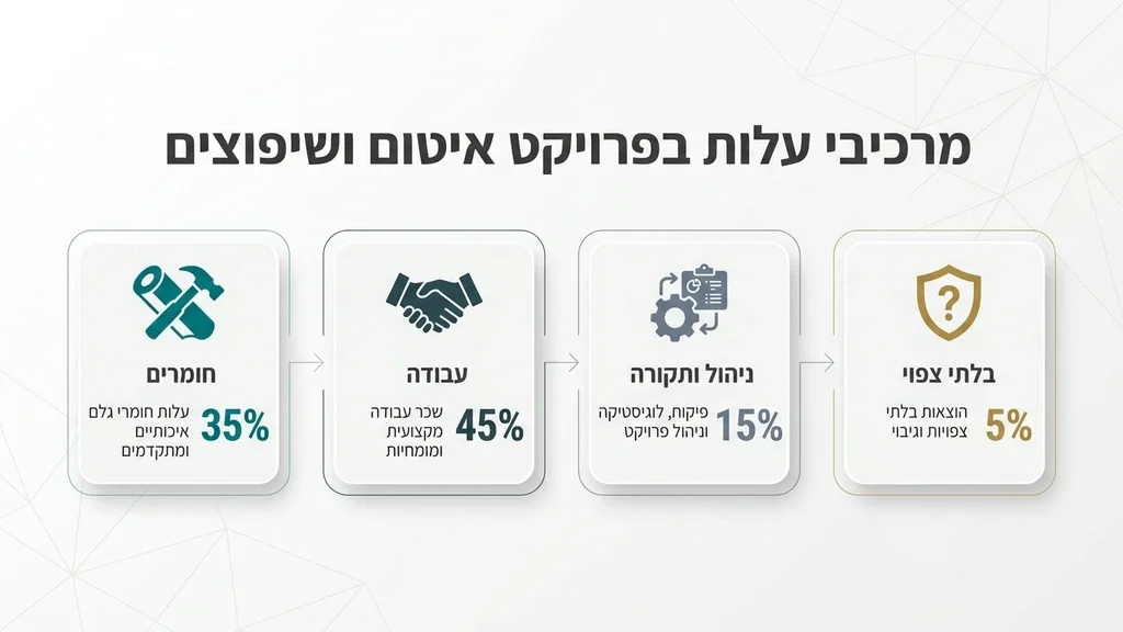 נוצר על ידי מודל בינה מלאכותית Gemini Pro טבלת מחירים לעבודות איטום